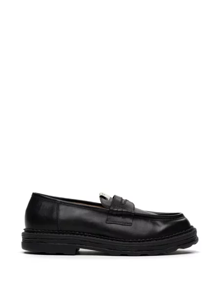 Pantofi loafer General Scale. din piele negru