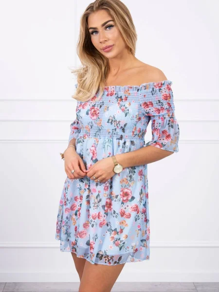 Rochie Kesi cu model floral de costum