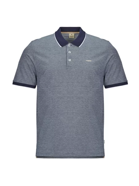 Polo majica Jack & Jones s kratkimi rokavi modra