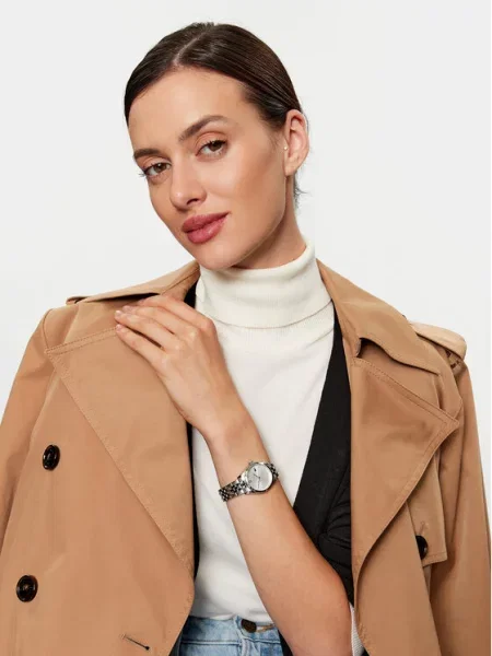 LACOSTE Analogové hodinky TUILERIE stříbrně / stříbrná / průhledná šedá