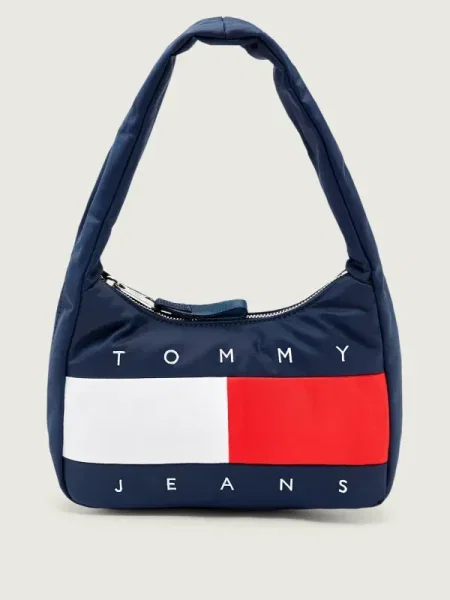 Tommy Jeans Geantă de umăr bleumarin / roșu alb