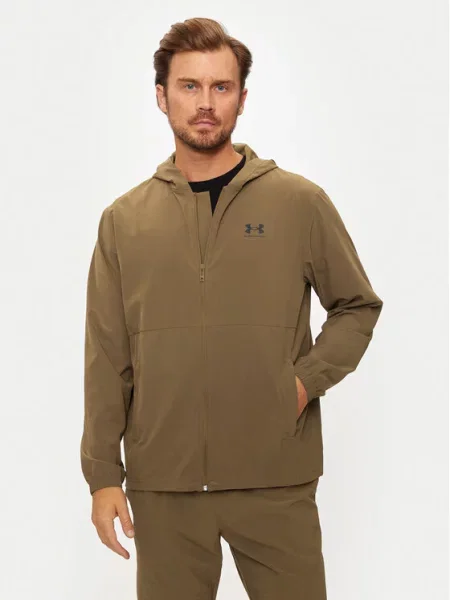 Under Armour Wiatrówka UA Vibe Woven brązowy