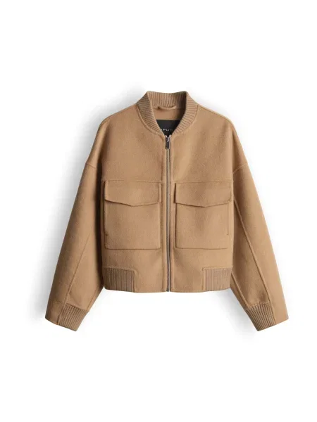 OPUS Geacă de primăvară-toamnă Hiso cămilă maro