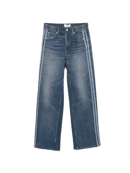 Pantaloni Rag & Bone cu dungi albastru