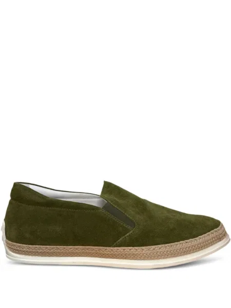 Espadrile Tod's din piele de căprioară slip-on verde