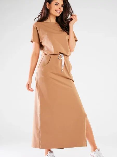 Sukienka maxi Infinite You pomarańczowa