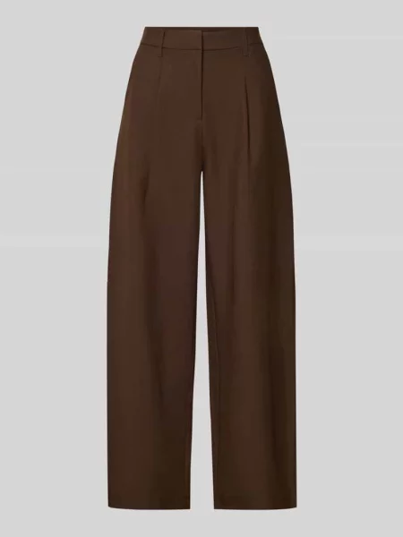Spodnie garniturowe o kroju slim fit z dodatkiem model BOSELLA' Pieces