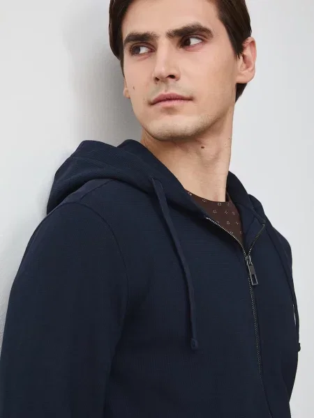 Medicine jopica s kapuco z elastanom modra