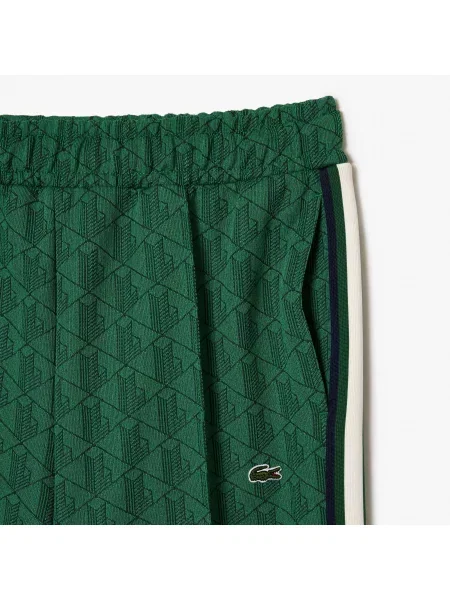 Lacoste Spodnie Dresowe Monogram zielone