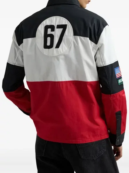 Slip de baie Polo Ralph Lauren alergare cu cordon cu imagine alb