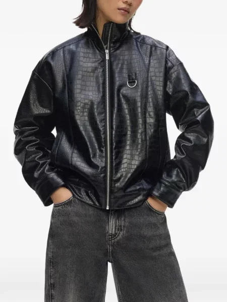 Geacă de blugi Karl Lagerfeld Jeans negru