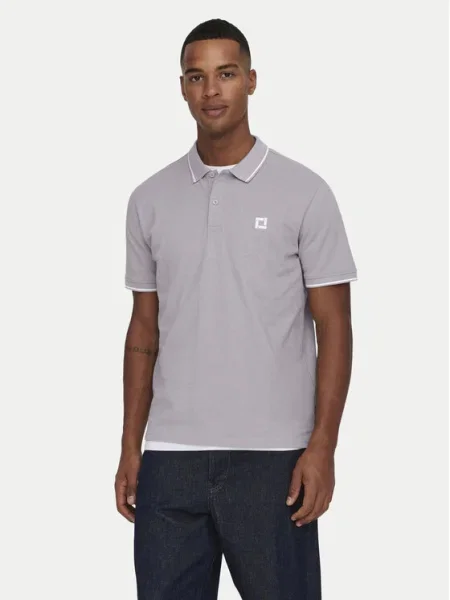 Only & Sons Tricou polo Fletcher violet