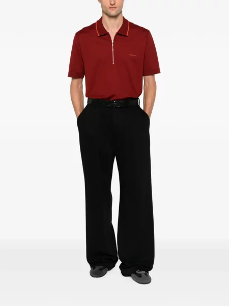 Tricou polo Ferragamo cu autograf roșu
