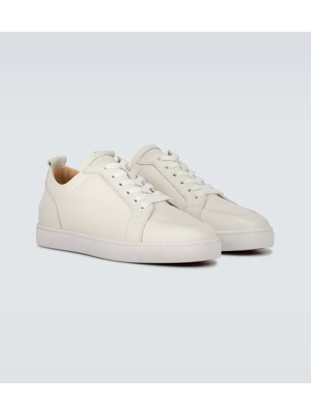 Sneakerși Christian Louboutin din piele alb