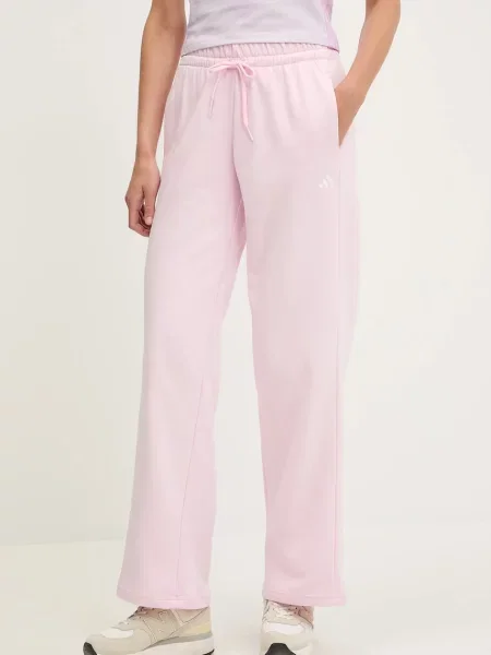 Adidas spodnie dresowe Essentials Small Logo Feel Cozy gładkie różowy