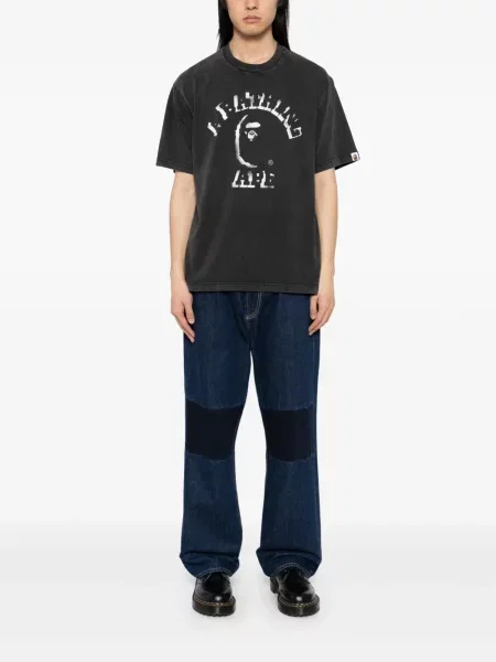 Tricou A Bathing Ape® cu imagine negru