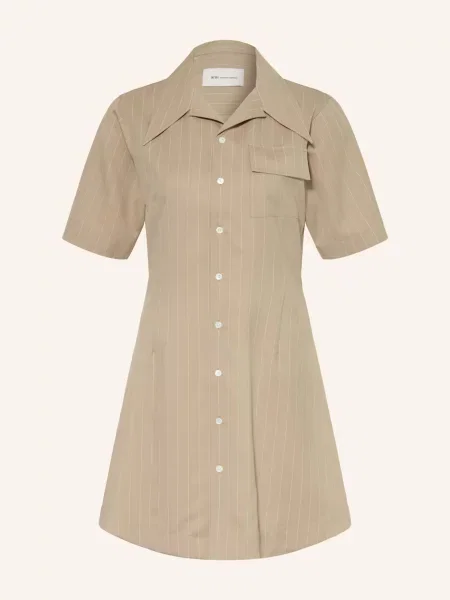 Ami Paris Sukienka beige beżowa