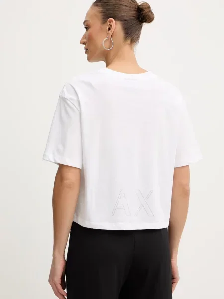 ARMANI EXCHANGE Póló ezüst fehér
