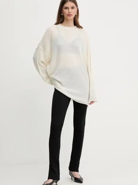 Pinko De lână pulover MARSHALL | Loose fit bej