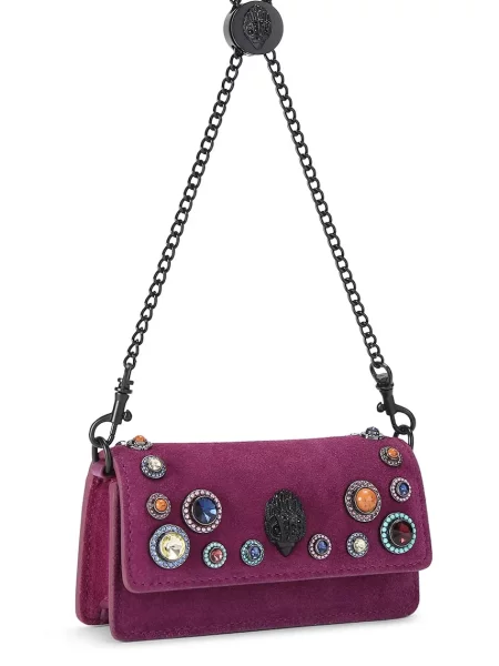Kurt Geiger Geantă pe umăr Long Nano Shoreditch | piele întoarsă violet