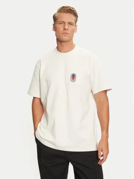 Тениска adidas Originals с апликация бежово