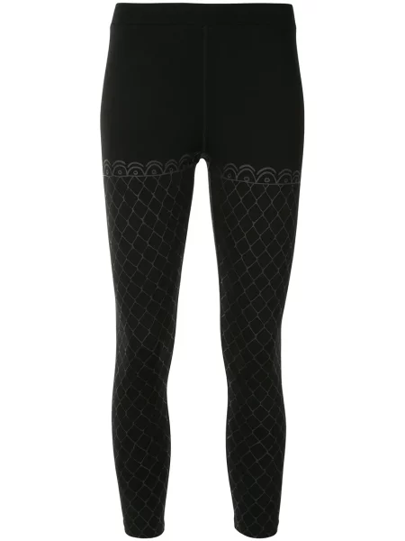 Leggings Haculla cu imagine cu imprimeu geometric negru