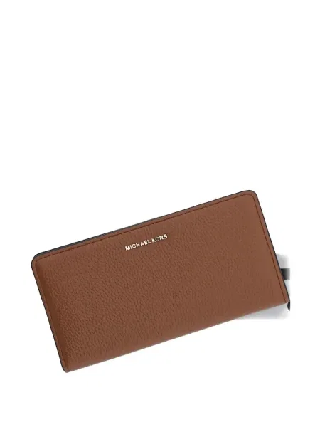 Portofel Michael Michael Kors cu volane plisat de lână negru