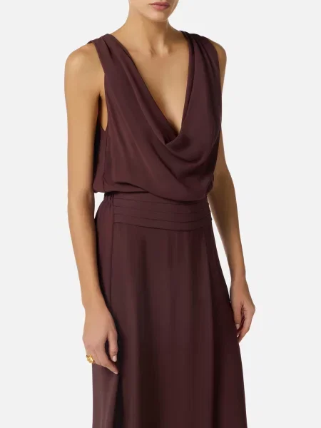 Платье Elisabetta Franchi коричневое