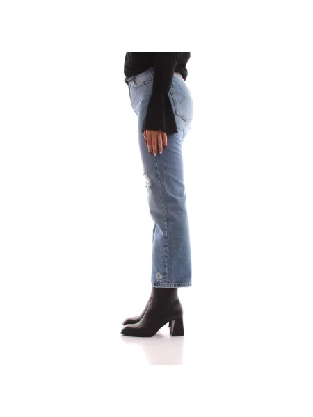 Blugi mom fit Marella albastru