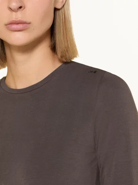 Jeanne Baret Tričko S Dlouhým Rukávem Polynesia tmavě hnědá