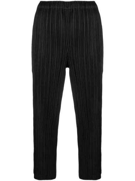 Cropp pantaloni Pleats Please Issey Miyake plisate negru
