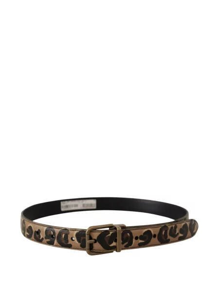 Reversibil curea Dolce & Gabbana cu imagine cu model leopard