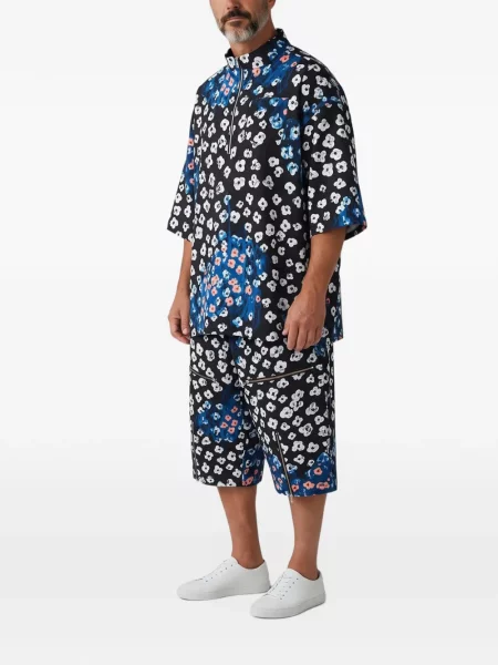 Pantaloni Kidill cu model floral cu imagine negru
