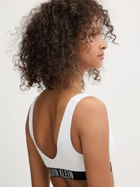 Calvin Klein Plavková podprsenka bílá