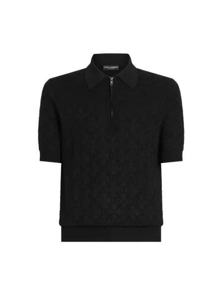 Koszulka polo Dolce And Gabbana klasyczna niebieska