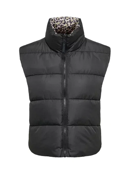 ONLY Vestă ONLNEWTAMMY bej deschis / brocart / maro închis negru