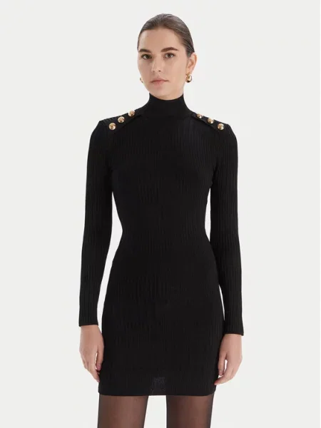 Marciano Guess Pletena obleka črna