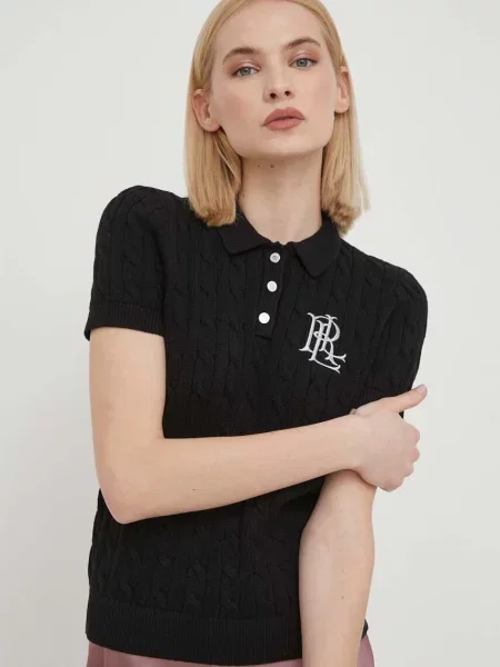 Пуловер Lauren Ralph Lauren черно
