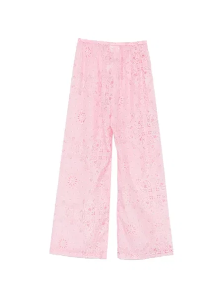Pantaloni Mc2 Saint Barth cu imagine roz