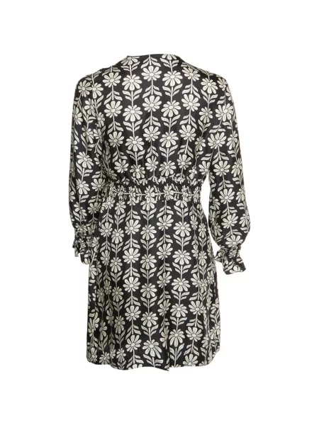 Rochie mini Sandro cu model floral cu imagine negru