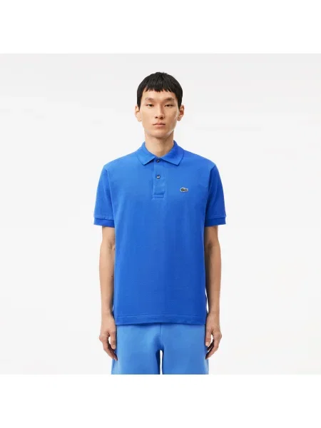 Lacoste Koszulka Polo Oryginał Petit Piqué niebieska