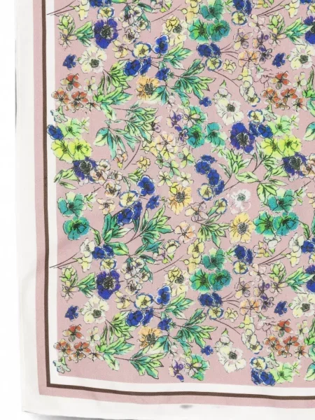 Fular Marc O'polo cu model floral cu imagine roz