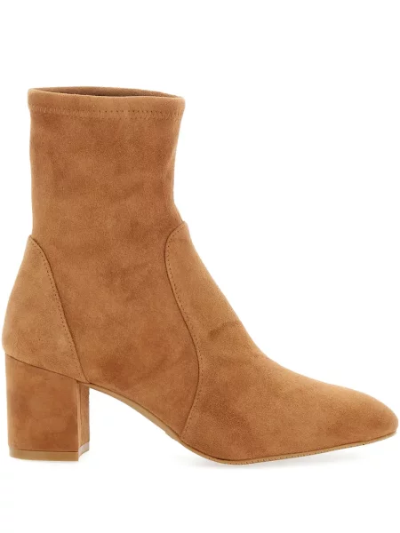 Cizme scurte Stuart Weitzman din piele de căprioară