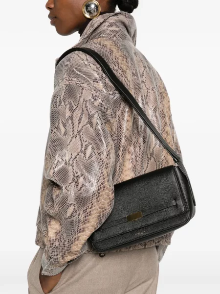 Geanta crossbody Demellier din piele negru