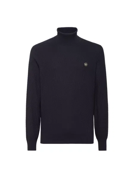 Golf golf Philipp Plein wełniany niebieski