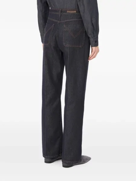 Pantaloni Max Mara albastru