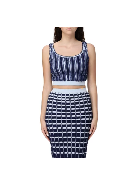 Top Elisabetta Franchi niebieski