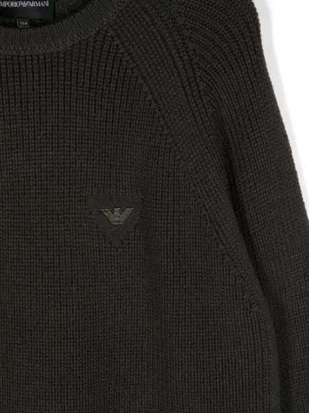 Sweter dziecięcy Emporio Armani zielony