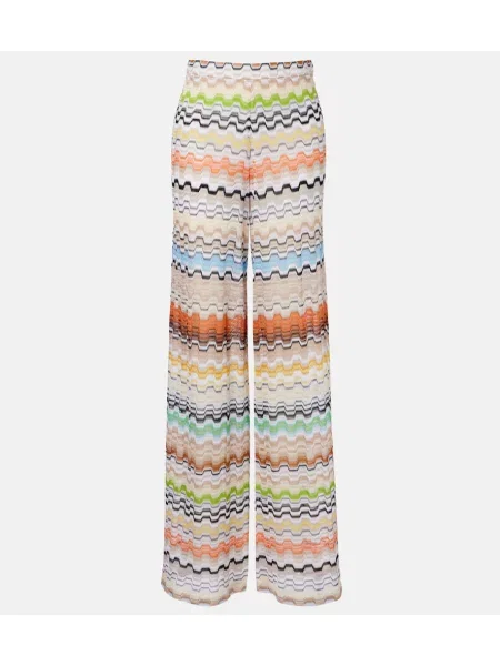 Pantaloni Missoni cu talie înaltă