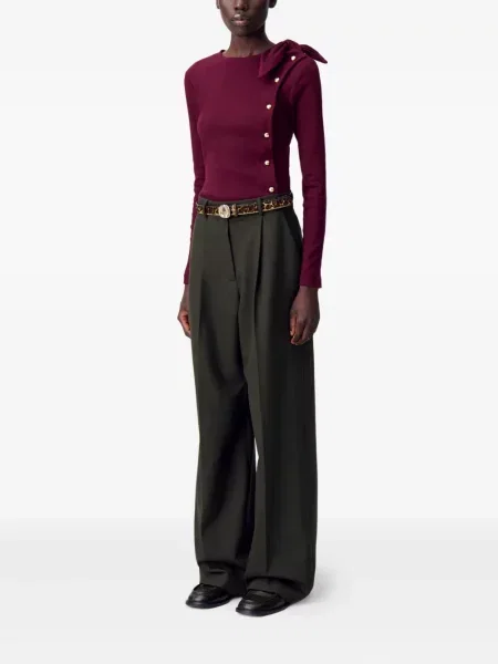 Bluzka Claudie Pierlot z kokardką czerwona